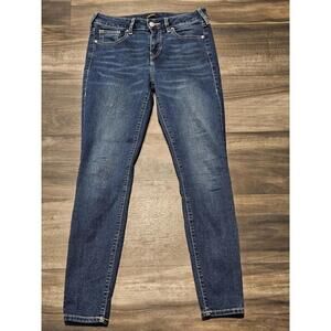 True Religion Jennie Curvy Mid Rise Super Skinny Jeans Size 28 Women